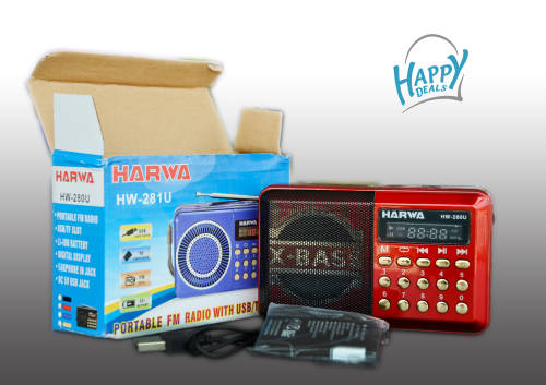 Harwa Portable FM Radio With USB/TF Slot