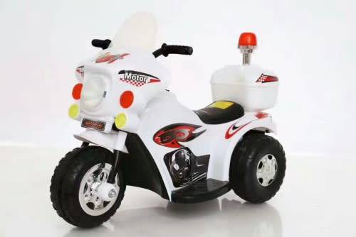 Rechargeable electric three-wheeled motorcycle children ride-ontoys (Red,Yellow White)