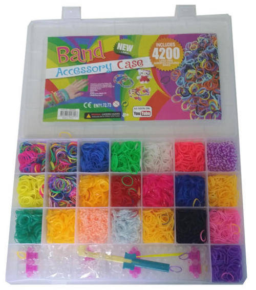 LATEX FREE LOOM BANDS 4200 PIECE KIT