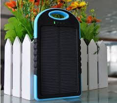 5000mAh Portable Waterproof Solar Charger Dual USB External Battery Power Bank