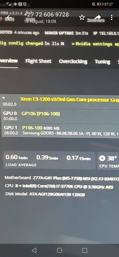 Nvidia P106 6GB Mining Cards - for parts