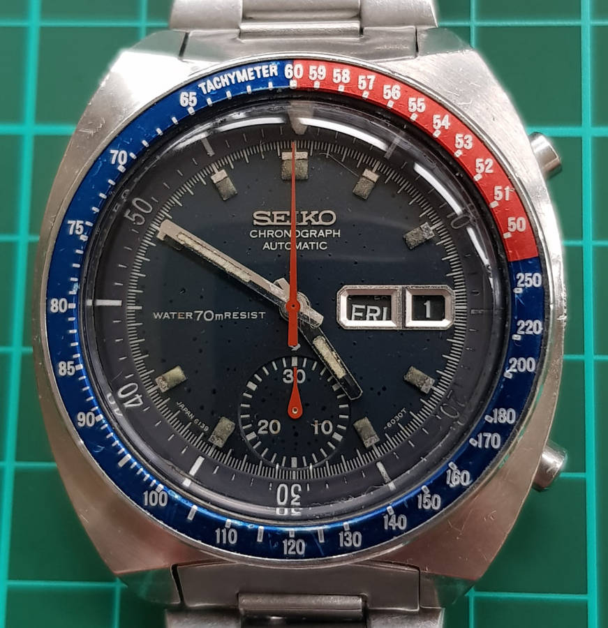 Seiko Pogue 6139 - 6002 Automatic Chronograph (RARE 1969 Model)