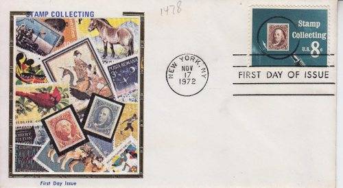 1972 USA FDC - Stamps Collecting - as per scan