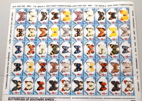 * Zimbabwe 1981 - Butterflies of Southern Africa RAPT CINDERELLAS