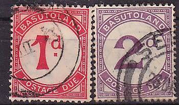 Basutoland postage due stamps - Used