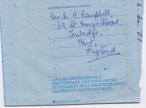 QEII - 1966 Aerogramme to South Africa