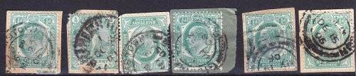 COGH - KEVII - 1901/1910 - On paper - 6 stamps - Good value!