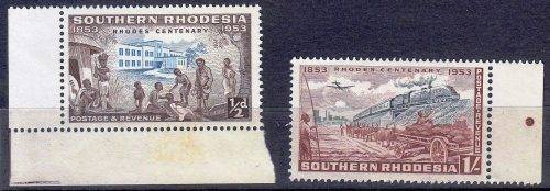 QEII - Southern Rhodesia - MNH selection - Some toning on back of some stamps