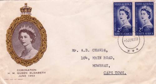 Union - 1953 - FDC - QEII Coronation