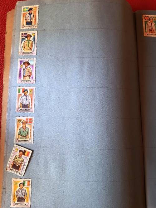 Old Scrap book - All stamps were included in the photos
