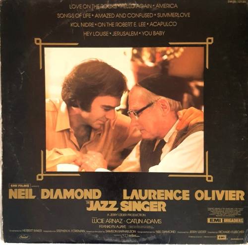 LP,NEIL DIAMOND,THE JAZZ SINGER,Record:VG+,Cover:VG,Label:Capitol Records,CAT:SW(B) 12120,Press:SA