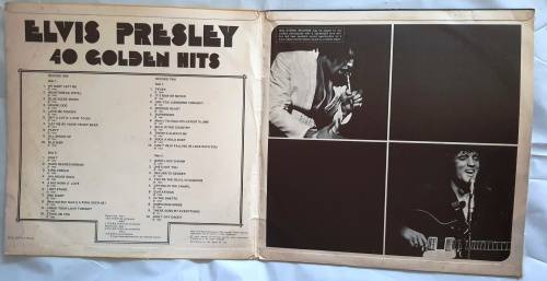 LP,ELVIS PRESLEY,40 GOLDEN HITS,Record:VG+,Cover:VG+,ONLY ONE LP SIDE 3&4,SIDE1&2NOT INCLUDED