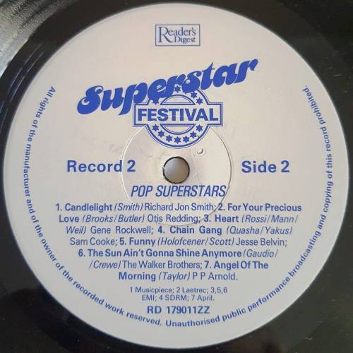 LP,Pop superstars,R:VG+,C:G