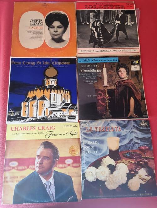 LP,Opera vinyl records,ungraded, sold as a lot,24 records