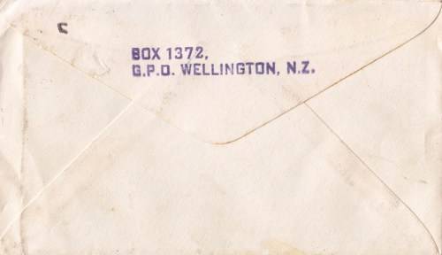 New Zealand, Official Souvenir cover, to Cape Town, 1958