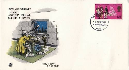 QEII - 1970 -  FDC - 150th Anniversary Royal Astronomical Society