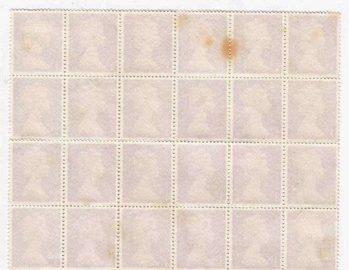 QEII, MNH 24 Stamps Block,Toning on back as highlighted