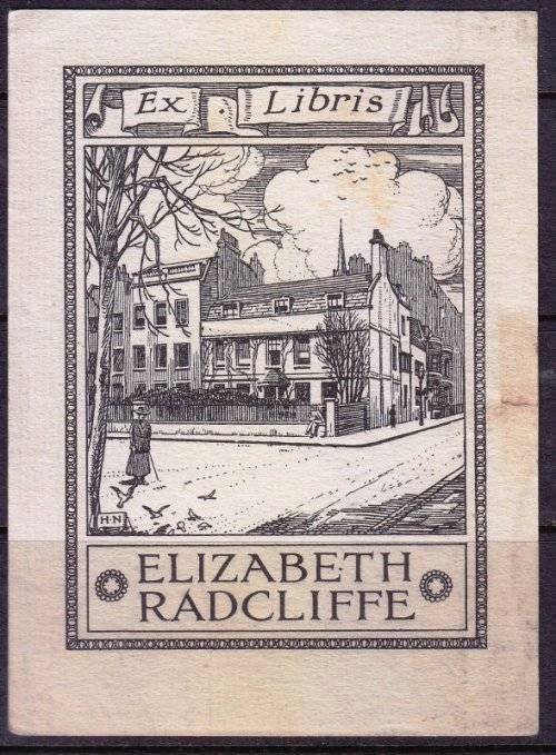 Cinderella - Book plate art - Ex Libris, Elizabeth Radcliffe