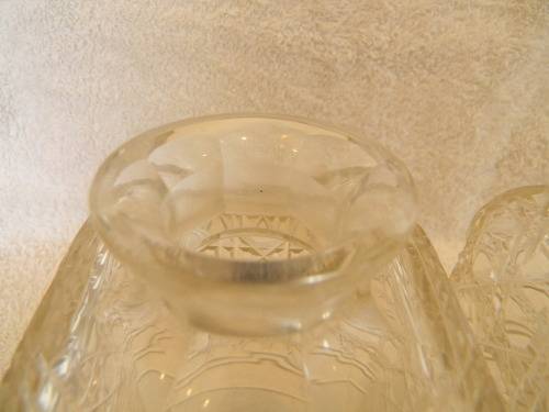 1890`s Antique Tantalus With Three Crystal Decanters