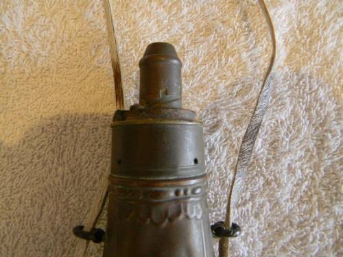 Antique Black Powder Gunpwoder Flask