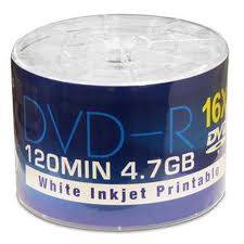 Aone DVD-R 16X, Inkjet Printable (50)