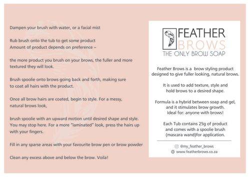 Soap Brows-Brow Soap - Feather brows