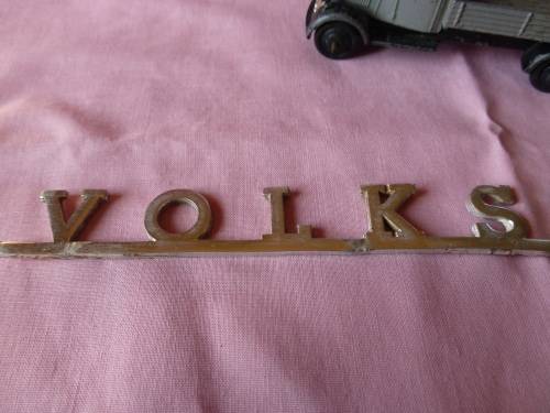 Dinky Toys 25A Wagon Meccano Ltd and Volkswagen Emblem
