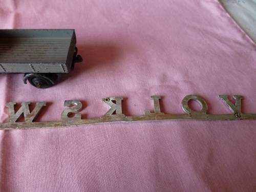 Dinky Toys 25A Wagon Meccano Ltd and Volkswagen Emblem