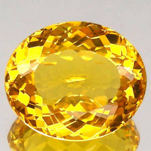 FLAWLESS **27.08ct GOLDEN YELLOW GENUINE Citrine