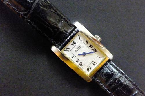 Vintage Rotary Ladies Quartz rectangular Great shape new battery