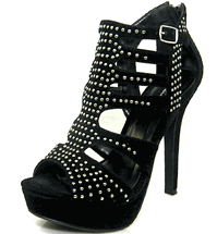 Elegant Qupid Black dressing shoe