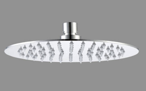 220mm by 340mm oval stainless steel mirror finish shower head. Water saving