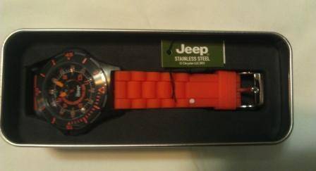 JEEP MENS WATCH ORANGE