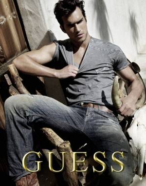 GUESS PREMIUM MENS JEAN BLUE SIZE 30 STRAIGHT LEG{32?}