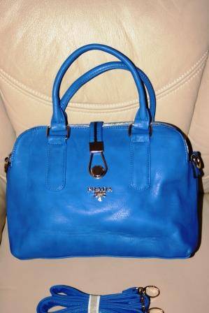PRADA HANDBAG BLUE