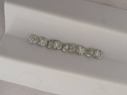 3.40cttw Vvs1 Round Ice White Loose Moissanite (9 stones and 1 stone per bid)