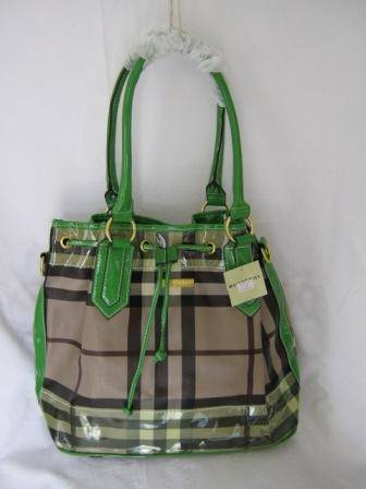 HANDBAG (GREEN AND BROWN)