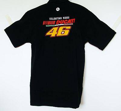 Black Ducatti Rossi Polo Shirt: size: X-LARGE