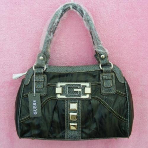 DARK GREY GENUINE GUESS HANDBAG