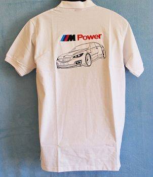 White BMW M-Power Polo-shirt - Size: X-LARGE