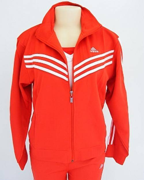 FREE SHIPPING - RED AND WHITE 3 PIECE ADIDAS TRACKSUIT - SIZE: XX-LARGE