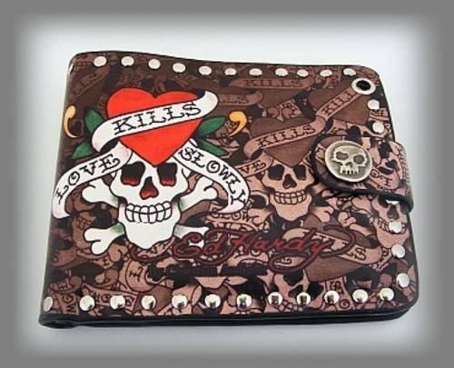 Brown Ed Hardy Wallet
