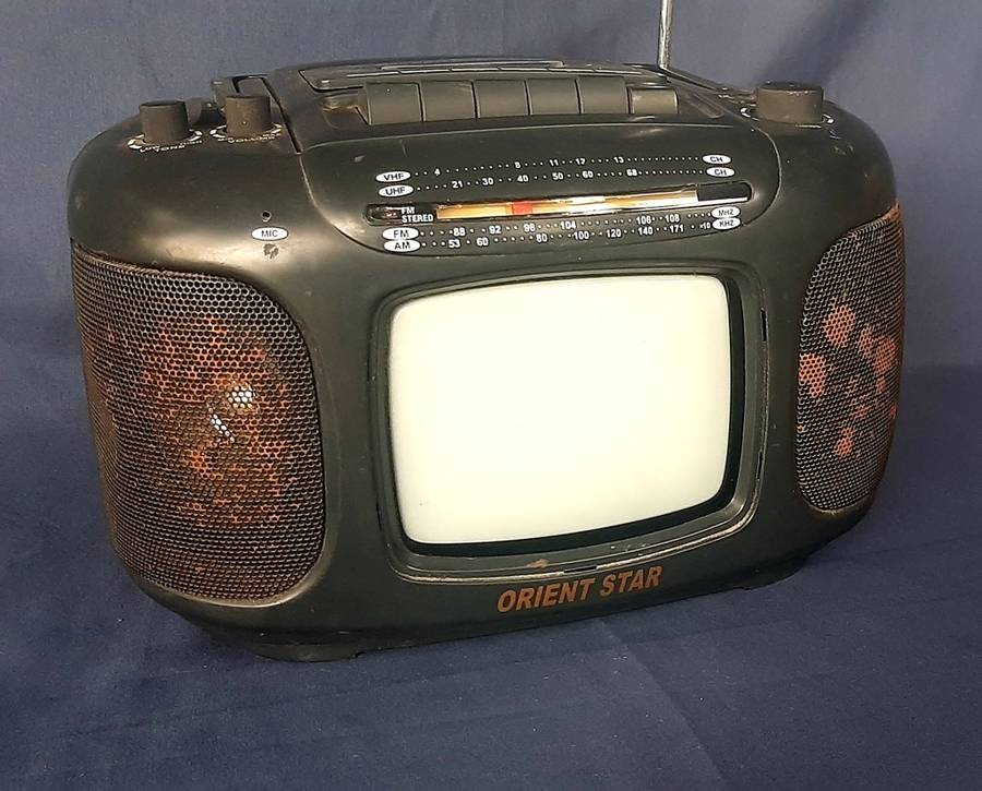 VINTAGE PORTABLE TV/RADIO WITH TAPE DECK!!!