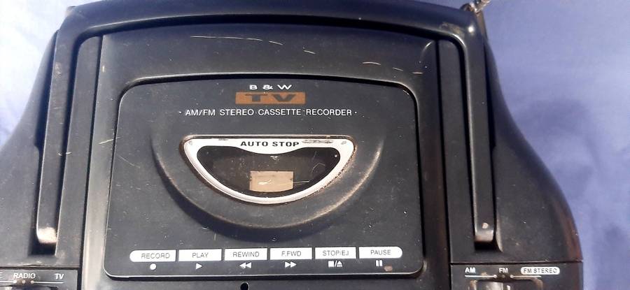 VINTAGE PORTABLE TV/RADIO WITH TAPE DECK!!!