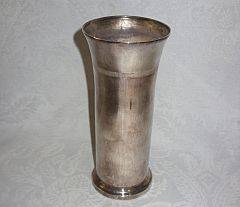 A good quality silver plated vase