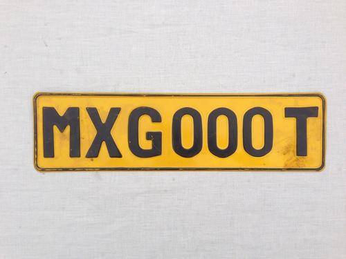 Old School Vintage Tin Number Plates