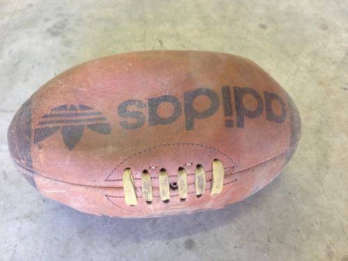 Vintage Old Leather Addidas Rugby Ball
