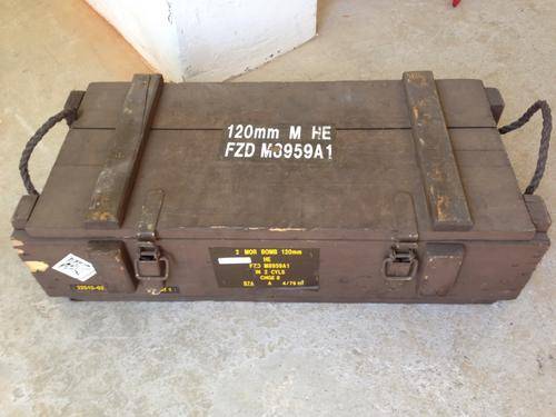 Old Wood Military Box