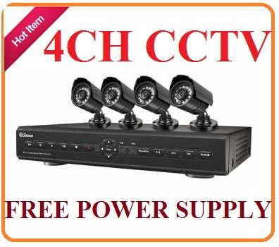 **24 HOUR BLOW OUT AUCTION **  4CH Security Surveillance System * Better QUALITY CAMERA's - 600TVL -