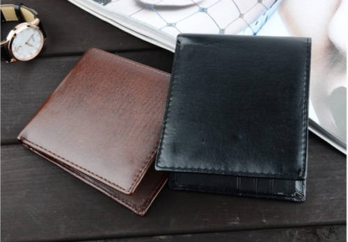 Brand New PU Leather Wallet - Men's Fashion Sturdy Business Bi-fold Wallet - Great Durability